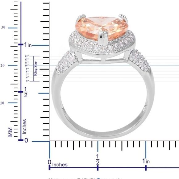 Champagne Heart Ring - Picture 3 of 8